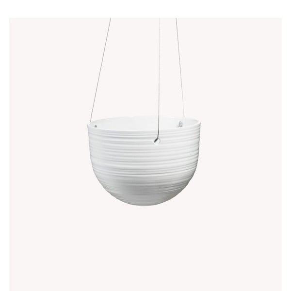 Vaso sospeso in ceramica bianca Bergamo, ø 18 cm - Big pots