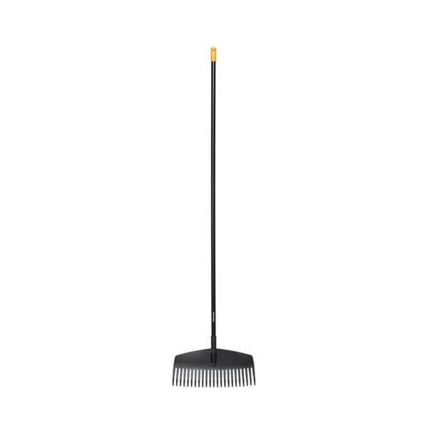 Rastrello multiuso nero per foglie solido, larghezza 41,5 cm - Fiskars