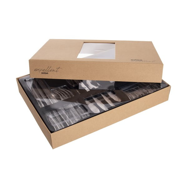 Posate argentate in acciaio inox 24 pz Satin – Orion-image-3