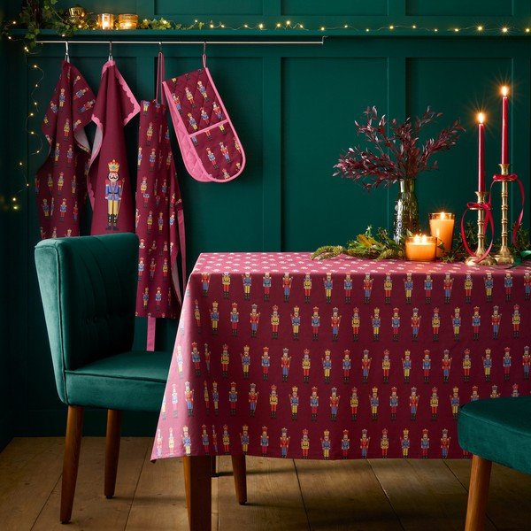 Tovaglia in cotone a tema natalizio 178x137 cm Christmas Nutcracker – Catherine Lansfield-image-2