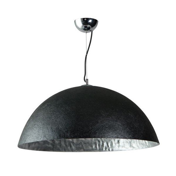Lampada da soffitto nera e argento Mezzo Tondo, ⌀ 70 cm - ETH