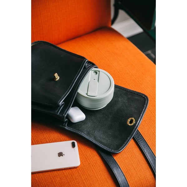 Tazza da viaggio pieghevole grigia Cashmere, 470 ml Biggie - Stojo-image-2