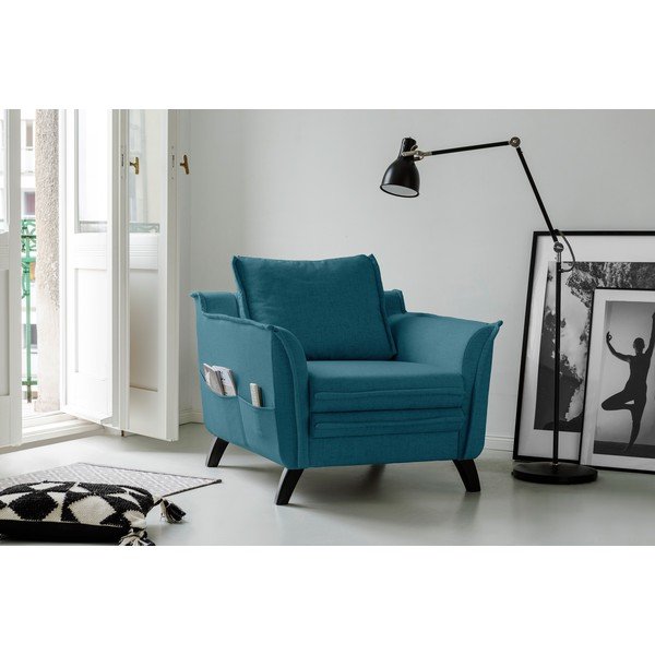 Poltrona turchese di charme Charlie - Miuform-image-1