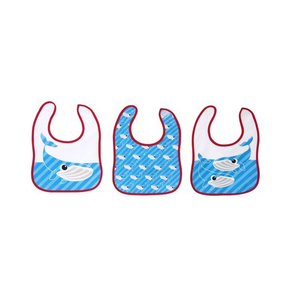 Sada 3 dětských bryndáků Bib Whale
