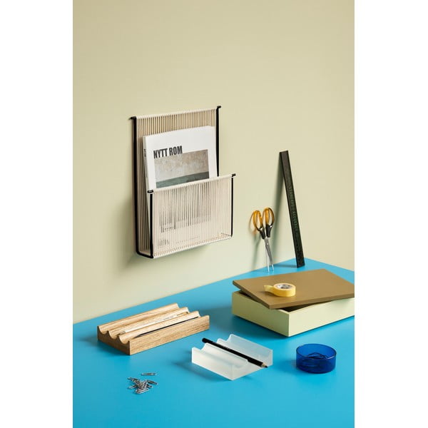 Organizer in legno per la cancelleria Wave - Hübsch-image-1