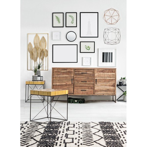 Decorazione da appendere in metallo 52,5x95 cm Adhira – Bizzotto-image-3