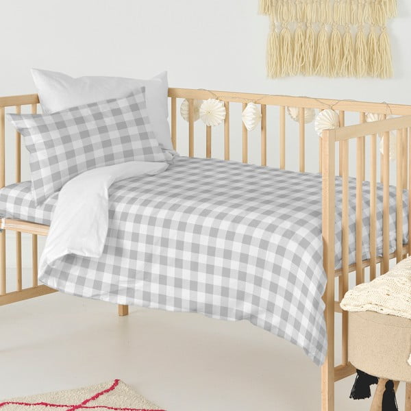 Biancheria da letto per culla in cotone 100x120 cm Vichy - Happy Friday-image-3