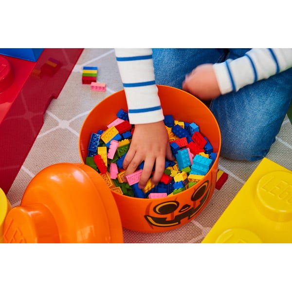 Contenitore arancione Testa di zucca L - LEGO®-image-1