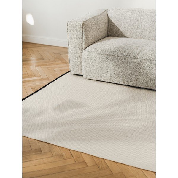 Tappeto beige in lana tessuto a mano 140x200 cm Mavi – noo.ma-image-3