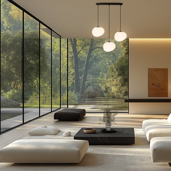 Lampadario bianco e nero Stones – Candellux Lighting-image-1