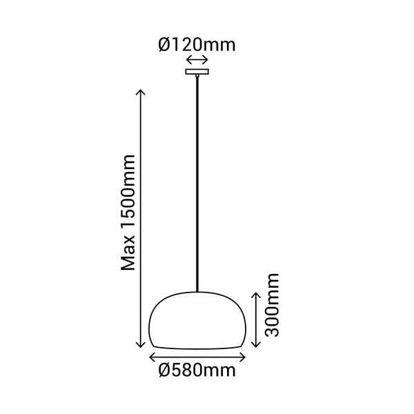 Lampada a sospensione in rattan, altezza 150 cm Nest - SULION-image-3