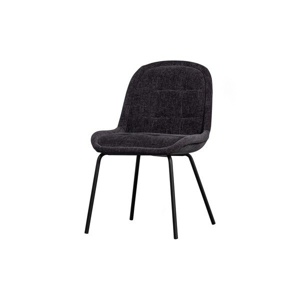 Set di 2 sedie da pranzo in velluto grigio scuro Crate - BePureHome-image-1