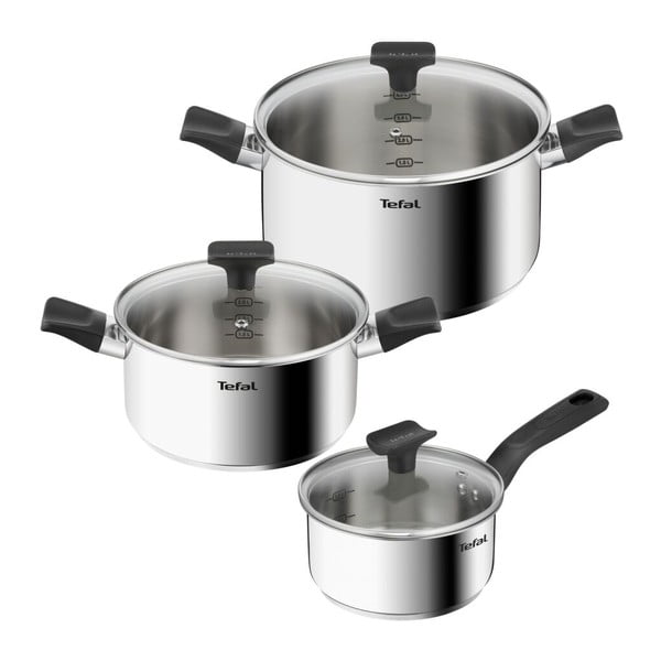 Set di pentole in acciaio inox 6 pezzi Delicious B925S655 - Tefal