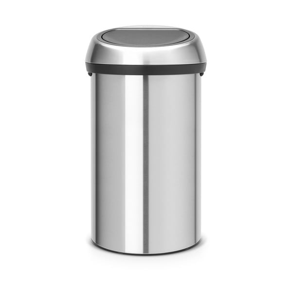 Bidone in acciaio touch in argento opaco 60 l Touch Bin - Brabantia-image-2