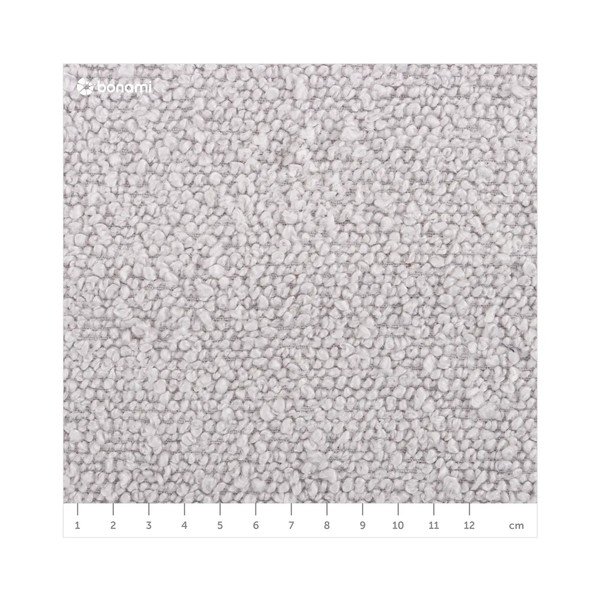 Sgabello grigio chiaro in tessuto bouclé Molino - Micadoni Home-image-4