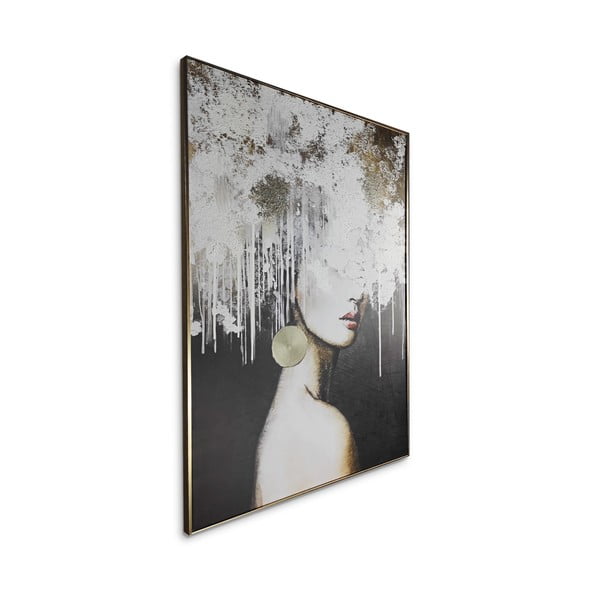 Quadro con elementi dipinti a mano 70x100 cm Mary – Styler-image-3