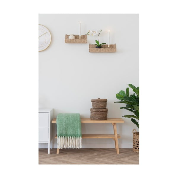 Mensole in set di colore naturale 2 pz 10 cm Treviso – House Nordic-image-1