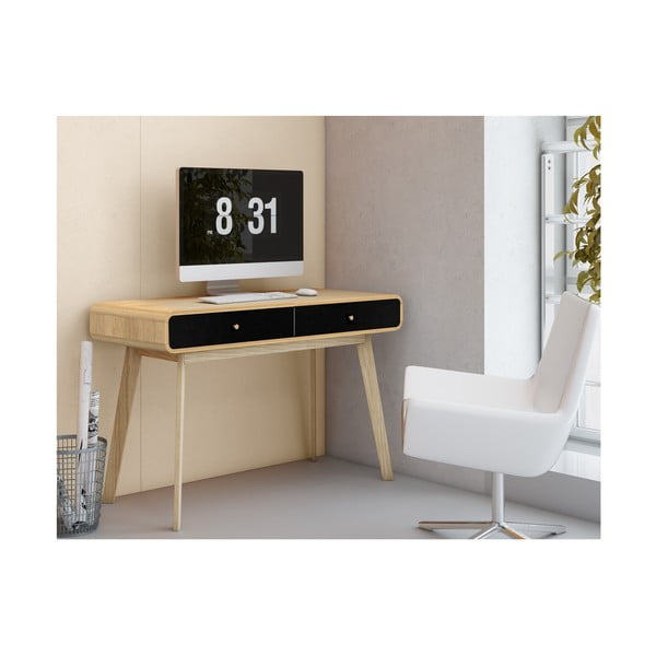 Tavolo da lavoro in rovere 50x120 cm Cassie - Støraa-image-3