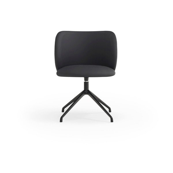 Sedia da pranzo nera in imbottito Mogi – Teulat-image-2