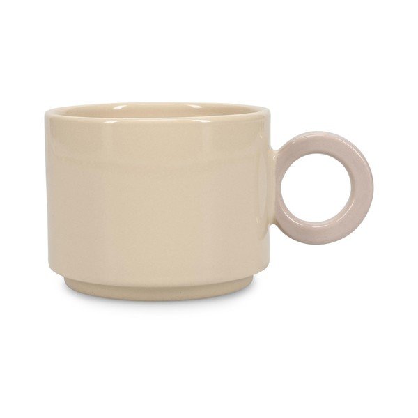 Tazza beige in gres 280 ml Lou – ONA