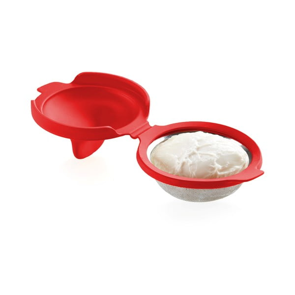 Stampo in silicone rosso per uovo perso Pouched - Lékué-image-2