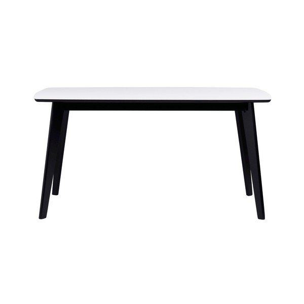 Tavolo da pranzo bianco e nero Griffin, 150 x 90 cm Olivia - Rowico-image-2