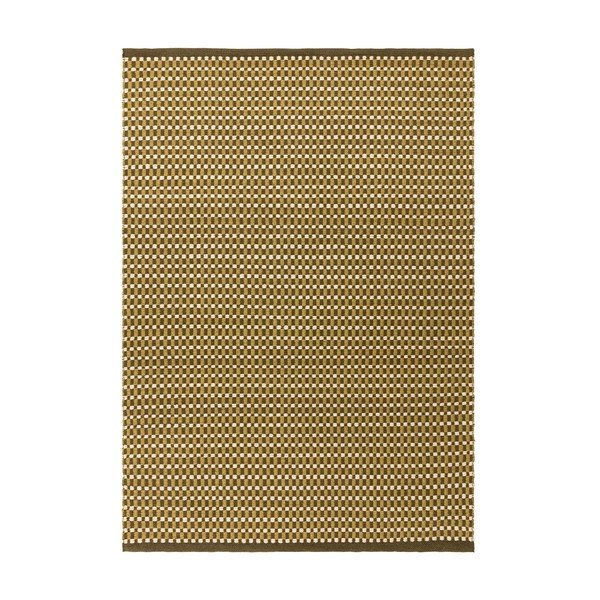 Tappeto color kaki in misto lana tessuto a mano 200x290 cm Ember – MADE