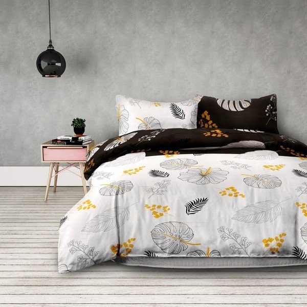 Biancheria da letto singola in flanella Floral Rain, 155 x 220 cm - AmeliaHome-image-1