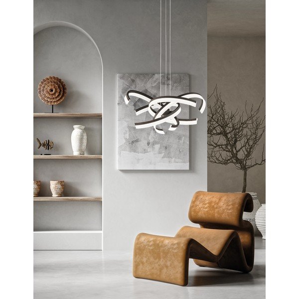 Lampadario a LED nero dimmerabile ø 65 cm Sund TW - Fischer & Honsel-image-1