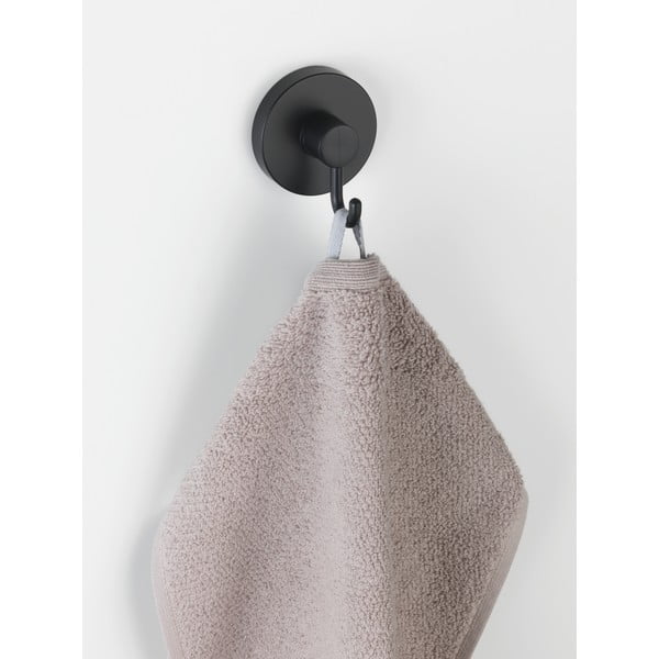 Set di 2 ganci da parete neri per asciugamano ® Pavia Vacuum-Loc - Wenko-image-1