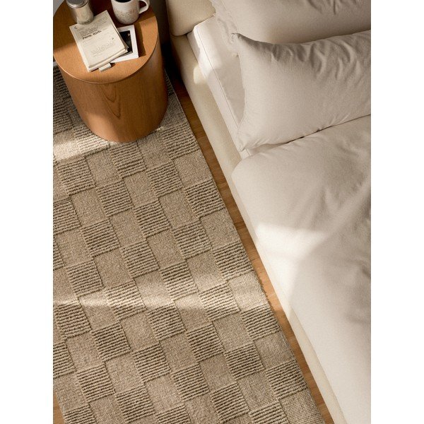 Passatoia marrone in lana tessuta a mano 80x200 cm Scala – Villeroy&Boch-image-3