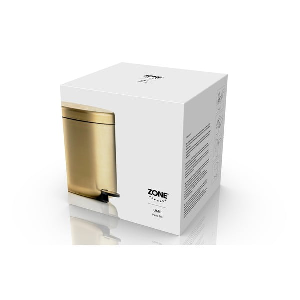 Cestino per la spazzatura color ottone in acciaio inox con pedale 4 l Ume Brass – Zone-image-3