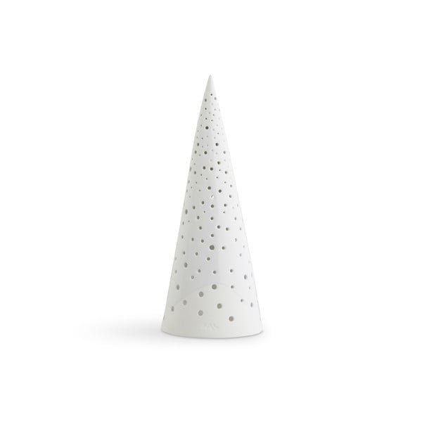 Portacandele natalizio bianco in bone china, altezza 30 cm Nobili - Kähler Design