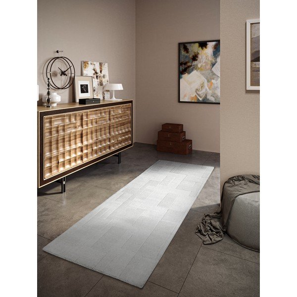 Passatoia color crema in lana intrecciata a mano 80x250 cm Wilhelmine - Villeroy&Boch-image-1
