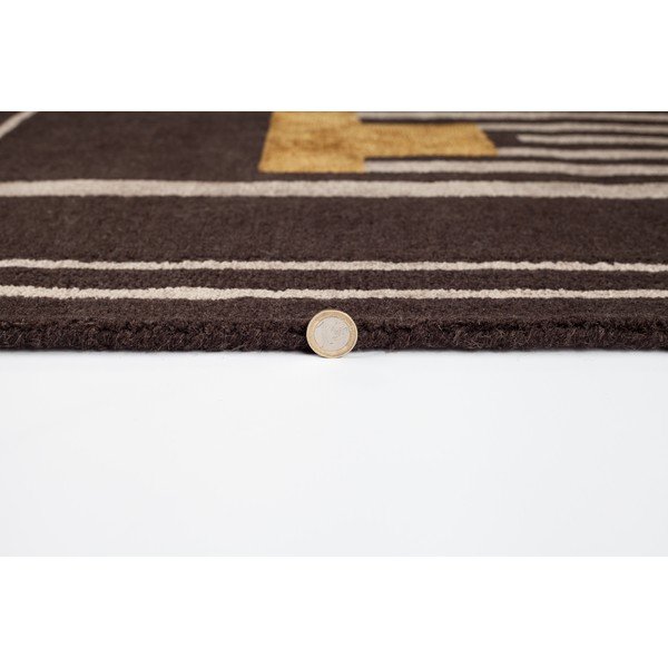 Tappeto marrone tessuto a mano Moderne Lifestyle, 200 x 290 cm - Flair Rugs-image-1