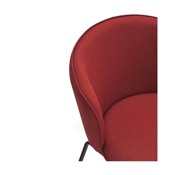 Set di sedie da pranzo rossa in imbottito 2 pz Add – Teulat-image-4
