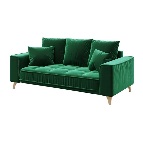 Divano in velluto verde scuro Devichy , 204 cm Chloe - devichy-image-2