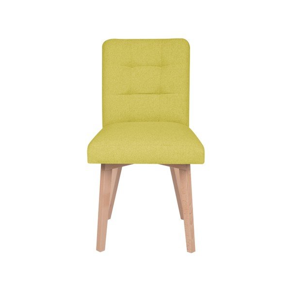 Žlutá židle Micadoni Home Lucio