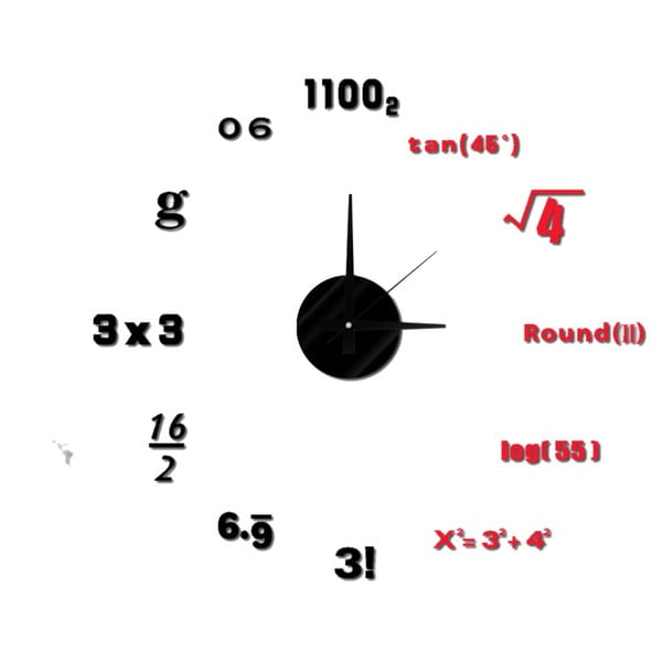 Orologio da parete Math, ⌀ 50 cm - Mauro Ferretti