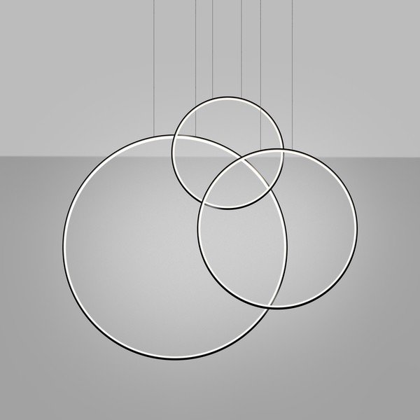 Lampadario LED nero in alluminio RIO – Thoro-image-1
