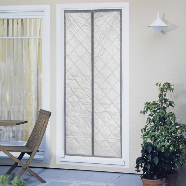 Tenda termica per porte in grigio-argento 80x200 cm - Maximex-image-1