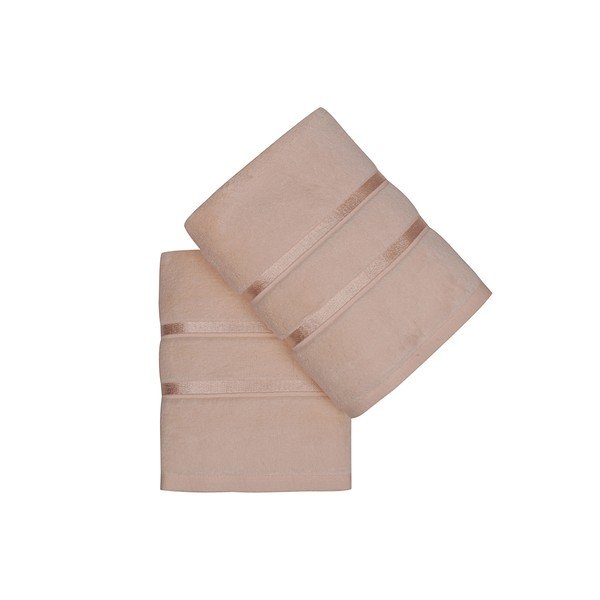 Set di 2 asciugamani in cotone arancione, 50 x 90 cm Dolce - Foutastic-image-2