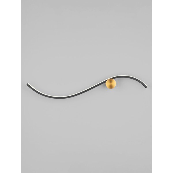 Lampada da parete LED nera opaca in alluminio Kima – Nova Luce-image-4
