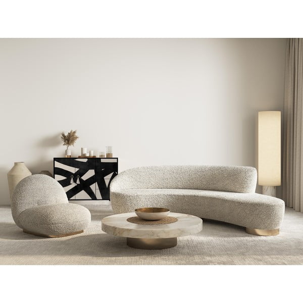 Cassettiera bassa nera e beige 113x84 cm Wilma - Really Nice Things-image-3