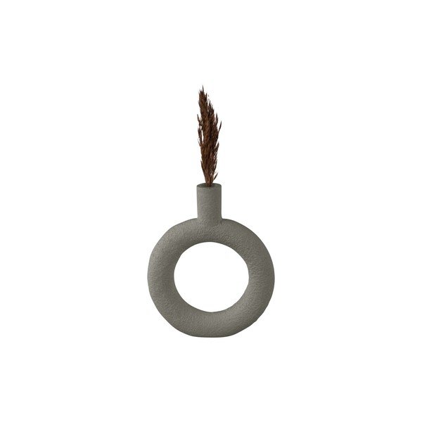 Vaso in poliresina grigio Ring - PT LIVING-image-1