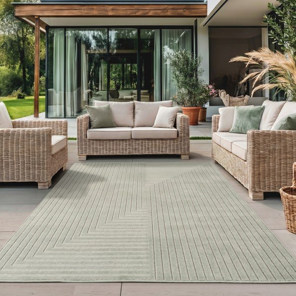 Tappeto da interno/esterno verde 80x150 cm Nova 1202 – Ayyildiz Carpets-image-1