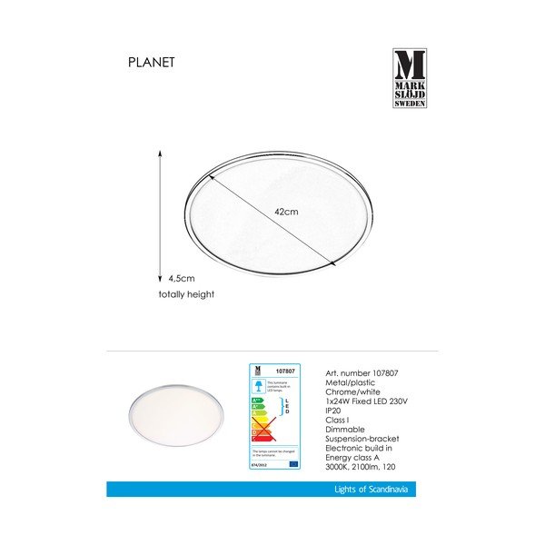 Lampada da soffitto Planet Plafond, ⌀ 42 cm - Markslöjd-image-2