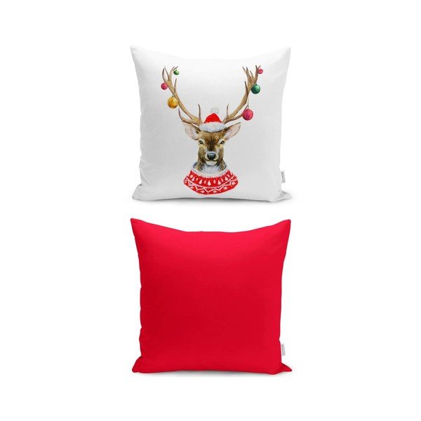 Federa decorativa a tema natalizio 43x43 cm Merry Christmas – Mila Home