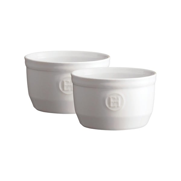 Set di 2 stampi ramequin bianchi N°10 - Emile Henry