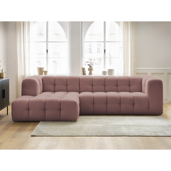 Divano angolare in rosa chiaro Cloud – Bobochic Paris-image-1